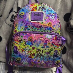 Lisa Frank x Loungefly Halloween glitter backpack